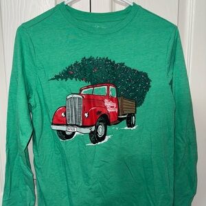 Green Kids Holiday Truck Shirt